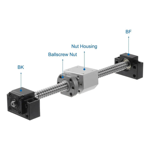 End Supports For BK10 And BF10 Ball Screws With Metal Ball Screw Nut CNC Machine Linear Motion Components 1 Set in use