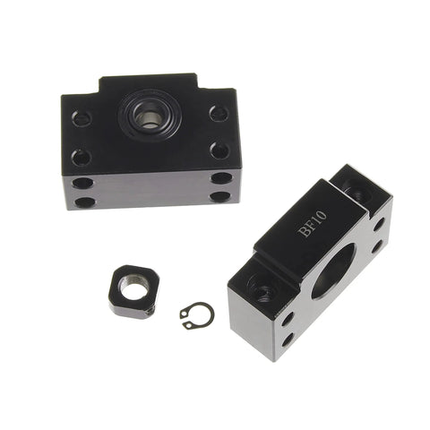 ✝️ 2pcs Ballscrew End Supports 1pcs BK10 Fixed Side + 1pcs BF10 for CNC Router Parts RM / SFU1204 Ballscrew 1204