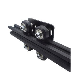 Black 2020 Aluminum Extrusion V-Slot Gantry Support Plate Set w Bearing Slide - VXB Ball Bearings