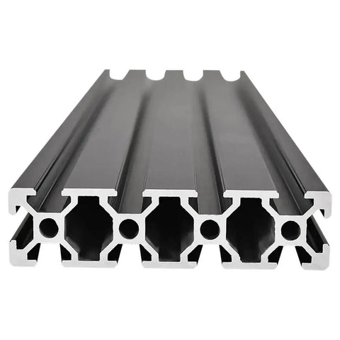 Two Pack 20 Series T Slot 2080 Aluminum Extrusion Profile 19.7 Inch 500mm European Standard Anodized Linear Rail For 3D Printer Parts CNC DIY
