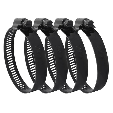 2.5 Inch Stainless Steel Worm Gear Hose Clamp Set of 4 Premium 304 Stainless Steel Corrosion Resistant Adjustable 40 to 63mm