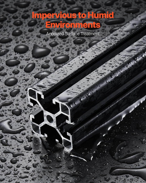 4PCS 23.6 in (600 mm) T Slot 4040 Aluminum Extrusion Profile Anodized Linear Rail in water-resistant environment