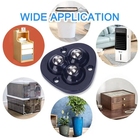 8 Pack Mini Caster Wheels For Small Kitchen Appliances Self Adhesive 360 Degree Swivel Rolling Casters in multiple applications