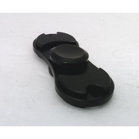 Black Aluminum Dual Fidget Hand Spinner Toy 42Q