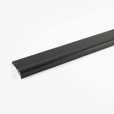 Adjustable Aluminum & Hardwood Threshold Waterproof and Hidden Screws -Add-on Extension Available - Heavy Duty - Commercial and Residential Multiple Sizes Available (Black, 36 inch) - Black aluminum threshold with hidden screws