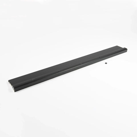 Adjustable Aluminum & Hardwood Threshold Waterproof and Hidden Screws - Heavy duty black 36 inch with oak wood core