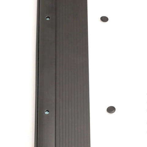 Adjustable Aluminum Threshold - Extra Short Width with Hidden Screws, 36 inch Black, heavy-duty for residential and commercial doors