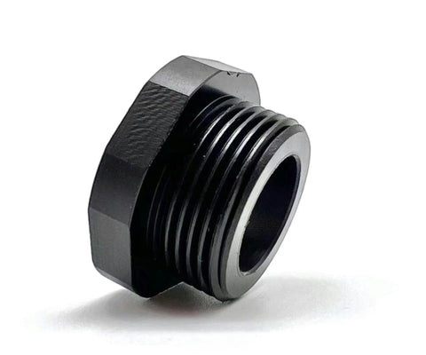 TYHI temperature sensor adapter, black metal hex nut with male threads
