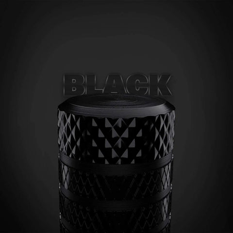 Tire Valve Stem Caps Black Anodized Aluminum Set 4 Pack With Plastic Inner Valve Design For Corrosion Resistance And Rust Prevention