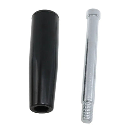 Revolving Steel Machine Handle M10 Thread Black Lathe Handle With Nut Hand Wheel Accessory parts, black Bakelite handle and threaded screw.