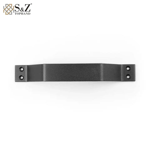 9 Inch Sliding Barn Door Handle Set In Black For Interior And Exterior Doors, Heavy Duty Pull Handle For Sliding Barn Doors