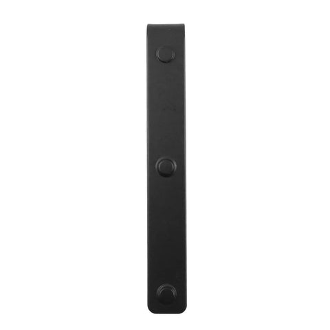 4 Piece Sliding Barn Door Hardware Kit In Black With I Shape Hangers And Mounting Accessories For Easy Installation Iron Construction Wear Resistant And Durable Each Hanger Measures 5.9 By 0.8 By 0.1 In And 148 By 20 By 2.5 Mm Ideal For Home Or Studio