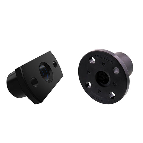 Black mounting brackets for T16 lead screw 500mm / 19.69 inch length + brass nut, t16 16mm diameter t16 x 4 tr16 x 4 thread screw pitch