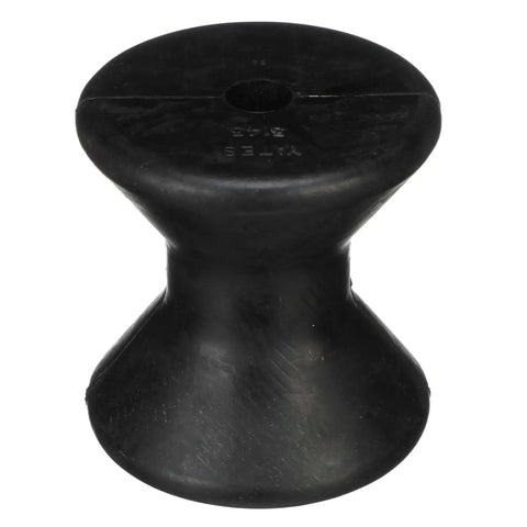 Black Bow Roller For Boat Trailer Molded Black Four Inch By One Half Inch Smooth Loading And Centering Cushioned Bow Protection