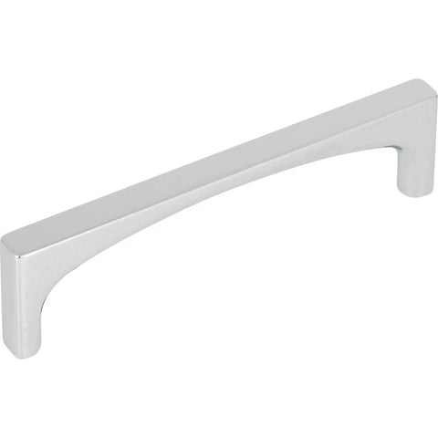 Top Knobs Riverside Three And Three Quarters Inch Center To Center Cabinet Pull In Black Finish TK1012BLK shown in chrome