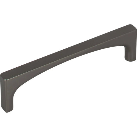 Top Knobs Riverside Three And Three Quarters Inch Center To Center Cabinet Pull in Black Finish TK1012BLK, durable metal hardware