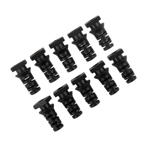 10 Pack Cable Gland Connectors Rubber Strain Relief Cord Boots For 3.5mm 4mm And 5mm Wires Black And White Angled Grinder Cord Protector Spare Parts For Power Tools And Chargers
