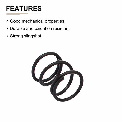 Features of 20 Pack Black Compression Springs For Machinery, 1.2mm Wire Dia, 13x15mm Outer Diameter, showing durability and strength