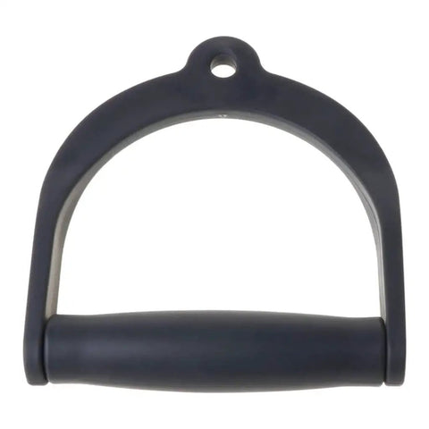 Wide Design Pull Rope Handle Grip for Cable Machines and Rope Training showing front view of heavy duty D-handle with ergonomic anti-slip grip.