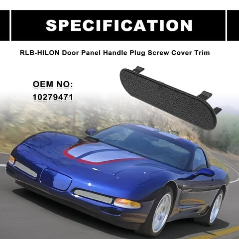 Door Panel Handle Plug Screw Cover Trim For Corvette C5 1997 To 2004 Interior Door Handles In Black Part 10279471