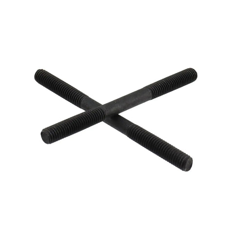 Double Ended Stud Bolts 304 Stainless Steel Threaded Rod M8x100mm Black 10 Pcs, showing crossed bolts on white background
