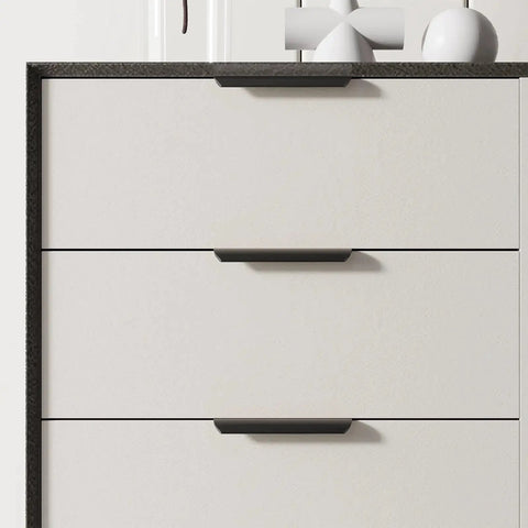 10 Pack 5 Inch Black Cabinet Pulls Edge Finger Pulls For Cabinets And Dresser Drawers Flat Hidden Handles Aluminum Alloy