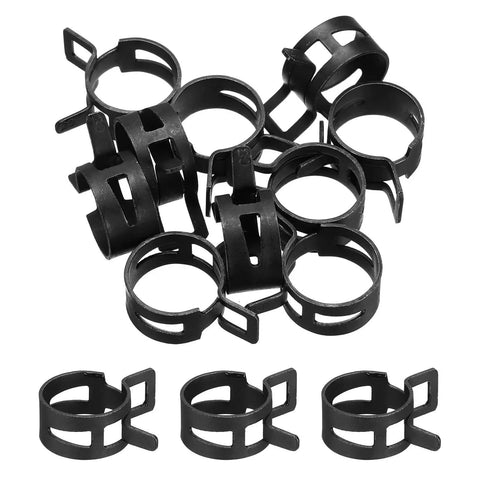 10 Pcs Fuel Line Clamps Spring Band Hose Clamps Half Inch 20mm Silicone Air Tube Vacuum Hose Water Pipe Low Pressure Kit