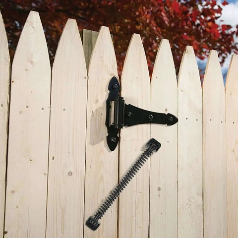 Heavy Duty Eleven And A Half Inch Self Closing Gate Spring For Outdoor Wooden And Vinyl Fences Built To Last With Adjustable Tension