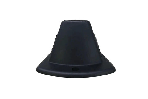 Heavy Duty Jumbo Door Wedge In Black For Home And Office Use Extra Grip Lip Non-Marking Hard Plastic With Large Footprint To Hold Rough Surfaces And Prevent Wall Damage
