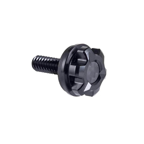 Motorcycle Seat Bolt, Axion CNC Machined Knurled Seat Bolt Kit Compatible with Harley Road King Street Electra Glide Dyna Softail 1997-2025, Black