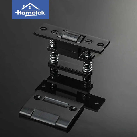 Image of 2 Pack Heavy Duty Door Roller Catch With Strike Plate, Silent Drive In Ball Catch, Adjustable Solid Zinc, Black