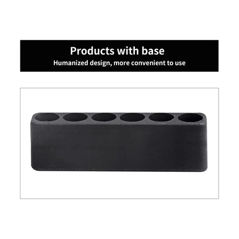 Black stand for FriHobby 1/4" Drivers Hex Driver Bit Set with six slots, humanized design for easy organization
