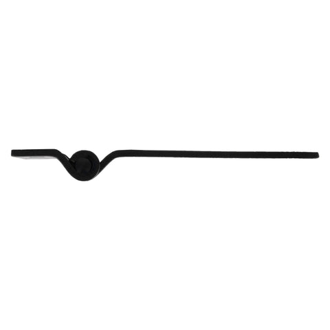 Side view of Heavy Duty 5 Inch Stainless Steel Strap Tee Hinge Black Finish, 2 Pack, 300 Series, showing design and structure.