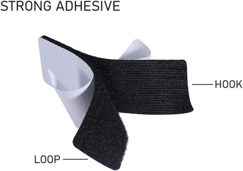 Heavy Duty 1x4 Inch Hook And Loop Fastener Strips With Adhesive Backing Double Sided Sticky Picture Hanging Tape For Easy Wall Mounting