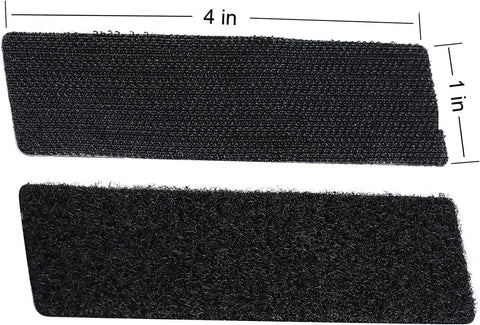 Heavy Duty 1x4 Inch Hook And Loop Fastener Strips With Adhesive Backing Double Sided Sticky Picture Hanging Tape, showing front view