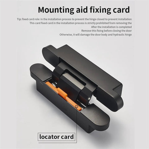 Heavy Duty Residential 180 Degree Swing Hinges With Hydraulic Self Closing Door Bearing For Quiet Smooth Operation Easy Install Invisible Hidden Kitchen Cabinet Hardware Black