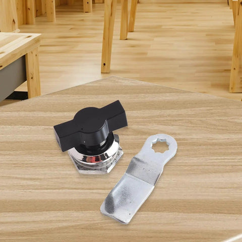 Keyless Cam Lock For Cabinet Doors Aluminum Alloy Turn Tongue With Cylindrical Tongue Durable Keyless Access
