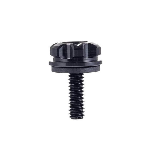 Motorcycle Seat Bolt, Axion CNC Machined Knurled Seat Bolt Kit Compatible with Harley Road King Street Electra Glide Dyna Softail 1997-2025 (Black)