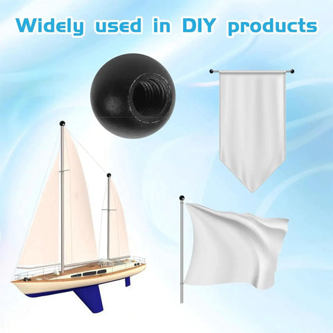 10Pcs M4 Lamp Cap Nuts Black Screw Caps For Ball Lamp Decoration And Furniture Lighting, DIY projects and home lighting use
