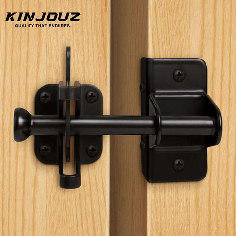 Self Locking Gate Latch For Wooden Fence And Metal Gates Heavy Duty Automatic Gravity Gate Lock Hands Free Latch Black