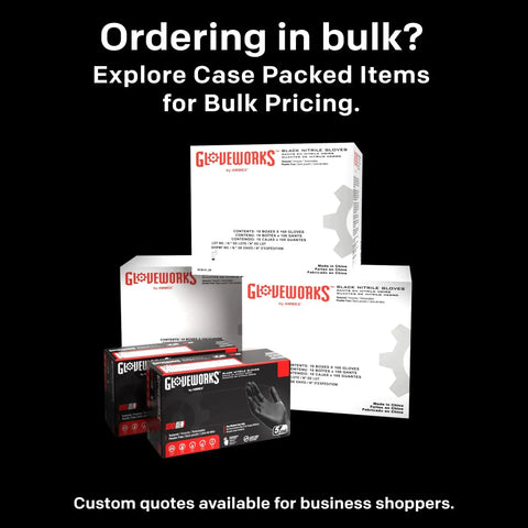 Boxes of Black Nitrile Gloves 5 Mil For Food Prep Cooking Disposable Large 3 Boxes, showcasing packaging for bulk purchase.