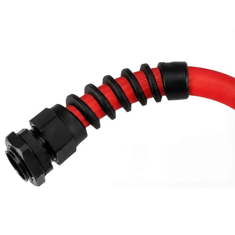 30 Pack PG7 Waterproof Cable Glands For 3mm To 6.5mm Wire Grommets Strain Relief Cord Connectors Black Nylon Joint With Adjustable Lock Nut And Spiral Protective Sleeve For Easy DIY Setups