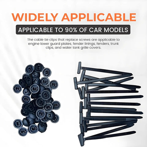 Ultimate 200 Piece Nylon Cable Ties Kit With PP Storage Box For Car Repair UV Resistant Universal Fit For Bumpers And Fenders