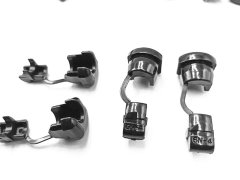 Close-up of Strain Relief Bushing Grommet for Round Cables, Black Nylon 18x15mm, Fits 7.6mm Wire Diameter, Cable Protection Sleeve