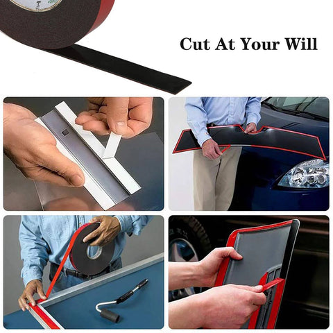 PE Foam Double Sided Tape Waterproof Mounting Adhesive Roll For Doors Windows HVAC Plumbing Pipes Construction Black 2 Inch By 33 Feet Ideal For Industrial And Commercial Use Creates An Airtight Seal And Seals Gaps Around Doors And Windows in various installation scenarios