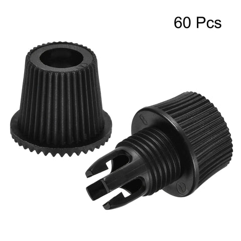 60 Pack No Fuss Black Plastic Cable Glands With One Eighth IP Thread For Wiring And Hanging Lights Pendant And Ceiling Lights