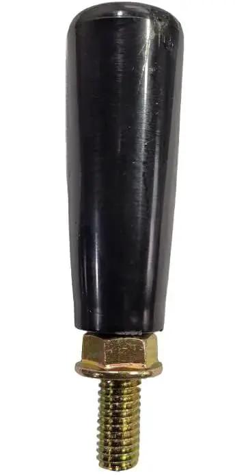 Revolving Handwheel With M8 Thread P1.25 Black Plastic Rotating Swivel Handwheel 3.15 Inch Length Includes Anti Loosening Nut