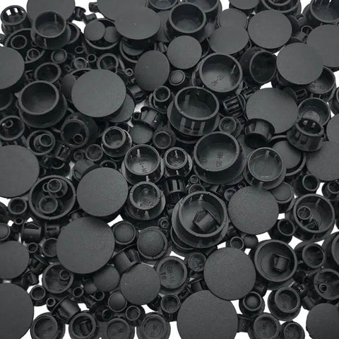 Plastic Hole Plugs Set 360 Pieces In 9 Sizes Flush Type Snap In Locking End Caps For Holes On Furniture Posts Fencing Pipes Tubes