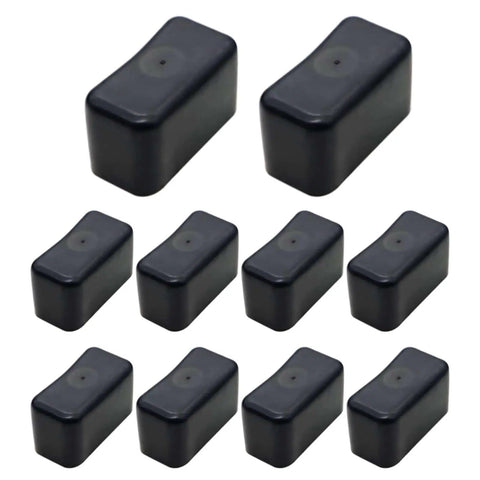 End Caps for Strut Channel 1-5/8 x 7/8 Inch Black Plastic Short End Caps for 13/16 Inch and 7/8 Inch Tall Unistrut Channel Ends Protectors Pack of 10 Pieces