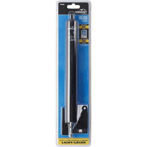 Standard Duty Pneumatic Screen and Storm Door Closer, Black packaging front view